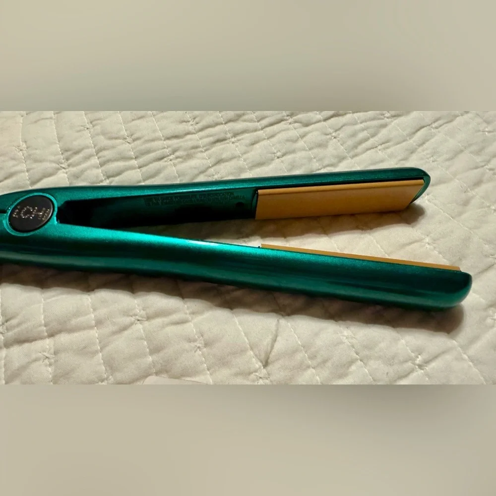 ICHI 1 Inch Ceramic Hair Straightening Iron Glitter Green NEW No Box